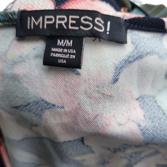 Impress! | Floral Half Sleeve Scoop Neck Midi Belted Dress - Picture 7 of 9